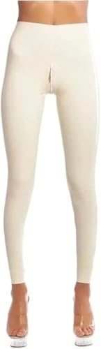 Handgemachte Latexhose Mit Hoher Taille Weiße Latex-Leggings Mit Schritt-reißverschluss-gummihose, Transparent Blue, One Size Handgemachte Latexhose Mit Hoher Taille Weiße Latex-Leggings Mit Schritt-reißverschluss-gummihose, Transparent Blue, One Size von Generic