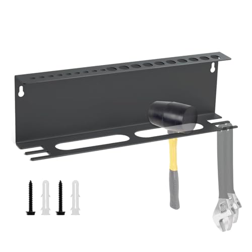 Handgeräteaufbewahrung Wandregal - Metall Wandmontage Hammerhalter, Effiziente Zangen Schlüssel Organisatorregal | Vielseitiger Stauraum für Handwerkzeuge für Werkstatt und Garage, idealer von Generic