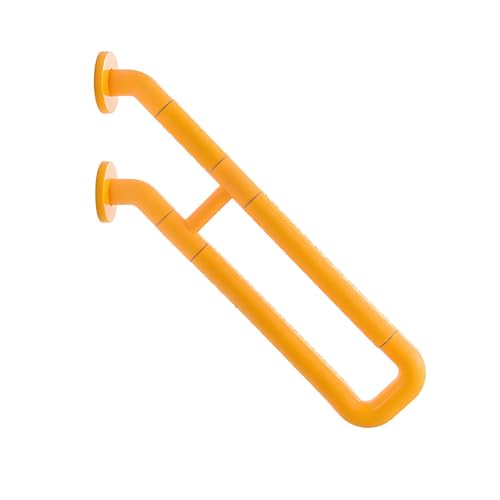Handlauf für Außentreppen U-förmiges Treppengeländer Innen Außen Robuster Wandgriff aus Metall für Veranda, Garage, Eingang, Hof(Orange) von Generic