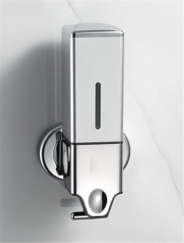 Handseifenspender Pumpflasche Kleber, 500ml Abs Raum T-bar Metall Wandhalterung Manuelle Duschspender Für Shampoo Duschgel Und Conditioner Badezimmer Küche Hotel, Silver, 1 Chamber Handseifenspender Pumpflasche Kleber, 500ml Abs Raum T-bar Metall Wandhalterung Manuelle Duschspender Für Shampoo Duschgel Und Conditioner Badezimmer Küche Hotel, Silver, 1 Chamber von Generic