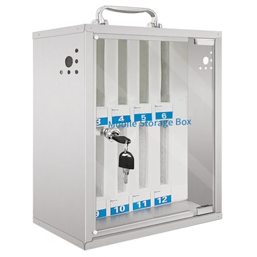 Handy-Aufbewahrungsbox 24-60 Steckplätze Edelstahl-Schließfach Wandschrank Mit Wärmeableitungslöchern(12bits) von Generic