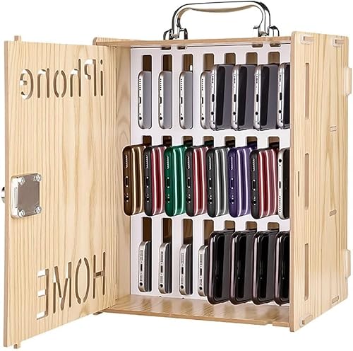 Handy-aufbewahrungsbox 24/36 Slots Desktop-Handy-Schrank-Organizer Für Lehrer Klassenzimmer Schule Büro Fabrik Bürowand, Wood, 24 Handy-aufbewahrungsbox 24/36 Slots Desktop-Handy-Schrank-Organizer Für Lehrer Klassenzimmer Schule Büro Fabrik Bürowand, Wood, 24 von Generic