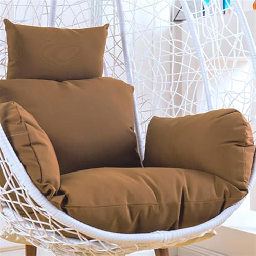 Hanging Egg Chair Cover - Gepolsterter Und Stilvoller Ersatz, Ideal Für Schaukelstuhl-sitzpolster - Verbessern Sie Den Komfort In Ihrem Hängekorb-Stuhl, Light Brown von Generic