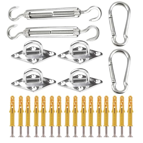 Hardware-Kit für Sonnensegel Sonnensegel Kit für Farbsegel | Ersatzmontageset für Segel Befestigung der Sonne Installationswerkzeuge Starkes Sonnensegel Befestigungsset für l Hardware-Kit für Sonnensegel Sonnensegel Kit für Farbsegel | Ersatzmontageset für Segel Befestigung der Sonne Installationswerkzeuge Starkes Sonnensegel Befestigungsset für l von Generic