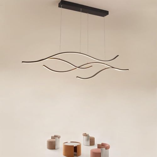 Hardware Led Pendelleuchte Minimalistische Led Hängelampe 3000-6500k Led Kronleuchter Moderne Home Led Pendelleuchte Leuchten Einstellbare Zeitgenössische Beleuchtung, B-Black, Stepless dimmable Hardware Led Pendelleuchte Minimalistische Led Hängelampe 3000-6500k Led Kronleuchter Moderne Home Led Pendelleuchte Leuchten Einstellbare Zeitgenössische Beleuchtung, B-Black, Stepless dimmable von Generic