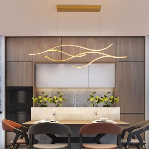 Hardware Led Pendelleuchte Minimalistische Led Hängelampe 3000-6500k Led Kronleuchter Moderne Home Led Pendelleuchte Leuchten Einstellbare Zeitgenössische Beleuchtung, B-Gold, Stepless dimmable Hardware Led Pendelleuchte Minimalistische Led Hängelampe 3000-6500k Led Kronleuchter Moderne Home Led Pendelleuchte Leuchten Einstellbare Zeitgenössische Beleuchtung, B-Gold, Stepless dimmable von Generic