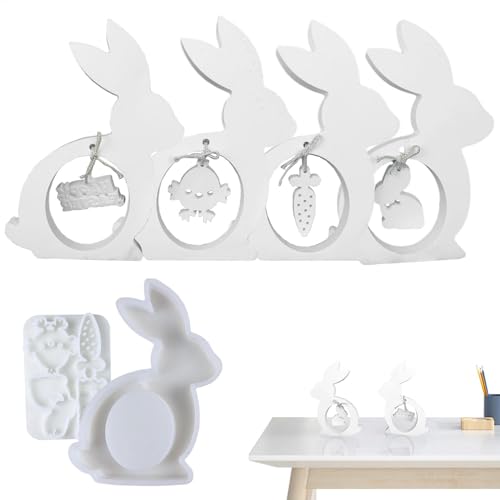 -Hase Kerzenform - Silikonform für Kerze, dekorative Osterform | Kaninchenkerzenform, Do-yourself-Zubehör für Kerzen, handgefertigte Kerzenherstellung, Ostergeschenk -Hase Kerzenform - Silikonform für Kerze, dekorative Osterform | Kaninchenkerzenform, Do-yourself-Zubehör für Kerzen, handgefertigte Kerzenherstellung, Ostergeschenk von Generic