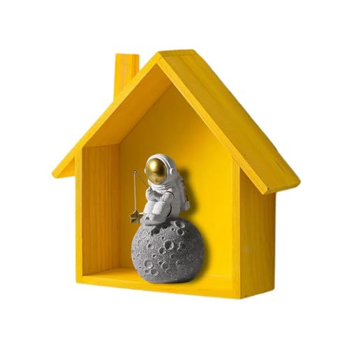 Hausdekoration – Box in Form eines Hauses, rustikale Displayregale aus | niedliches dekoratives Tablett- für kleine Gärtnereien, mit einzigartigem Design von Generic