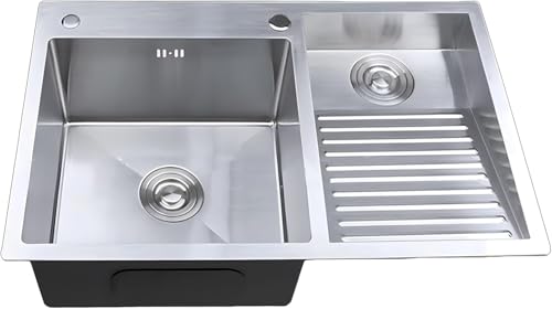 Haushalt Edelstahl Laudry SIK, Hatte Laudry SIK Gemacht, Waschwanne Mit Waschbrett, Für Waschraum Workshop Basemet Silber, Silver~r, 80x48x22cm Haushalt Edelstahl Laudry SIK, Hatte Laudry SIK Gemacht, Waschwanne Mit Waschbrett, Für Waschraum Workshop Basemet Silber, Silver~r, 80x48x22cm von Generic