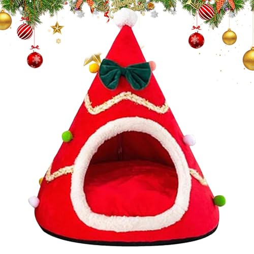 Haustiernistkasten in Form eines Weihnachtsbaums für Katzen halb geschlossen warm Winter | Katzenhaus für Weihnachtsbaum, Katzenhaus Plüsch, kleine Tiere Haustiernistkasten in Form eines Weihnachtsbaums für Katzen halb geschlossen warm Winter | Katzenhaus für Weihnachtsbaum, Katzenhaus Plüsch, kleine Tiere von Generic