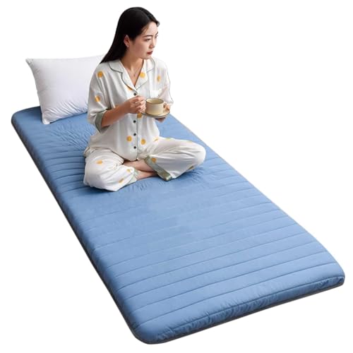 Hautfreundliche Futonmatratze, Bodenmatratzen, japanische Tatami-Matte, zusammenklappbare Isomatte, Twin-, Full-Queen- und Kingsize-Bett, Rollunterlagen, tragbarer Studentenwohnheim (Farbe: von Generic
