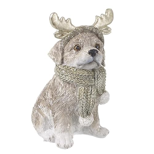 Heaven Sends KCC620C Dekofigur sitzender Hund mit Geweih und Schal Heaven Sends KCC620C Dekofigur sitzender Hund mit Geweih und Schal von Generic