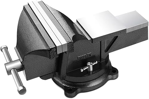 Heavy Duty Bech Schraubstock Für Workbech, 9,8 Ich Backenbreite, 7,5 Ich Jaw Opeig, Utility Table Schraubstock Mit 360° Schwenkbarer Basis, Black von Generic
