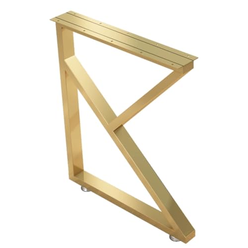 Heavy Duty Tischbeine Schreibtischbeine Esstisch Beine, Gold Gusseisen Metall Tischbeine, industrielles modernes DIY Möbelbein für Schreibtisch, Bank und Tische - verstärkte Dreiecksform (Gr Heavy Duty Tischbeine Schreibtischbeine Esstisch Beine, Gold Gusseisen Metall Tischbeine, industrielles modernes DIY Möbelbein für Schreibtisch, Bank und Tische - verstärkte Dreiecksform (Gr von Generic