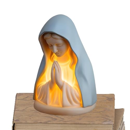 Heilige Maria Nachtlicht | Jungfrau Maria Nachttischlampe - Augenfreundliche Schlafzimmer Beleuchtung Mit Beruhigendem Licht Für Wohnbereich Heilige Maria Nachtlicht | Jungfrau Maria Nachttischlampe - Augenfreundliche Schlafzimmer Beleuchtung Mit Beruhigendem Licht Für Wohnbereich von Generic