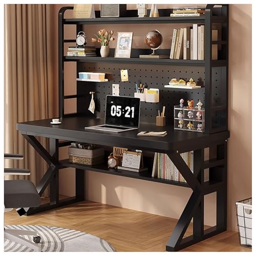Heimbüro-Schreibtisch Computer-/Schreibtisch Modern minimalistisch Mit Schreibtisch-Ablagefach Massivholz for Büro, Home Office Wohnzimmer und Arbeitszimmer(1,100x50cm/39x20in) von Generic