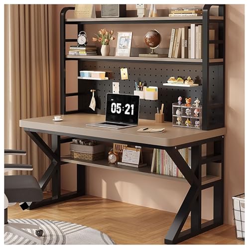 Heimbüro-Schreibtisch Computer-/Schreibtisch Modern minimalistisch Mit Schreibtisch-Ablagefach Massivholz for Büro, Home Office Wohnzimmer und Arbeitszimmer(3,120x60cm/47x24in) von Generic