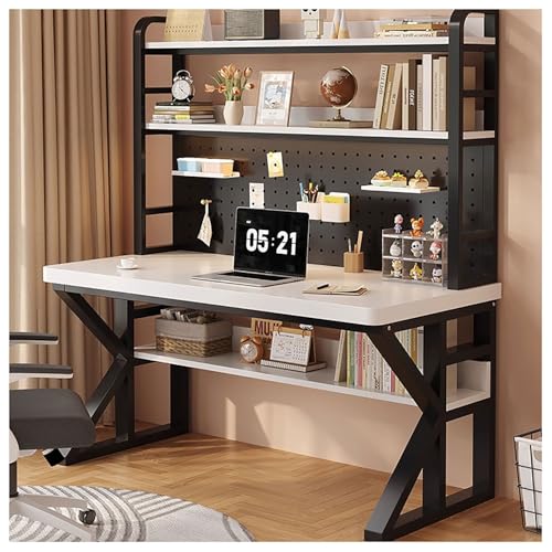 Heimbüro-Schreibtisch Computer-/Schreibtisch Modern minimalistisch Mit Schreibtisch-Ablagefach Massivholz for Büro, Home Office Wohnzimmer und Arbeitszimmer(5,100x50cm/39x20in) von Generic
