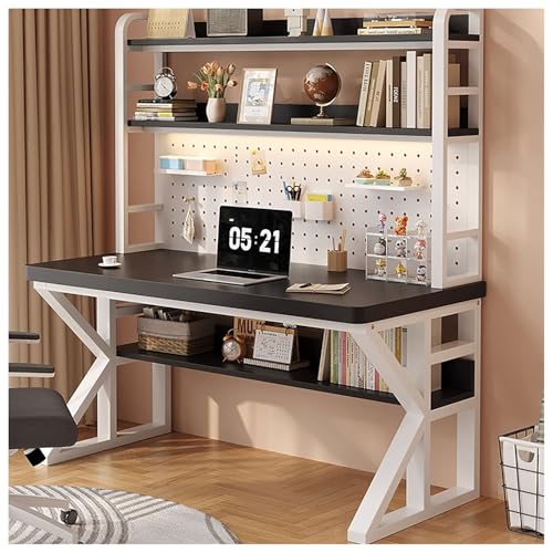 Heimbüro-Schreibtisch Computer-/Schreibtisch Modern minimalistisch Mit Schreibtisch-Ablagefach Massivholz for Büro, Home Office Wohnzimmer und Arbeitszimmer(6,140x50cm/55x20in) von Generic