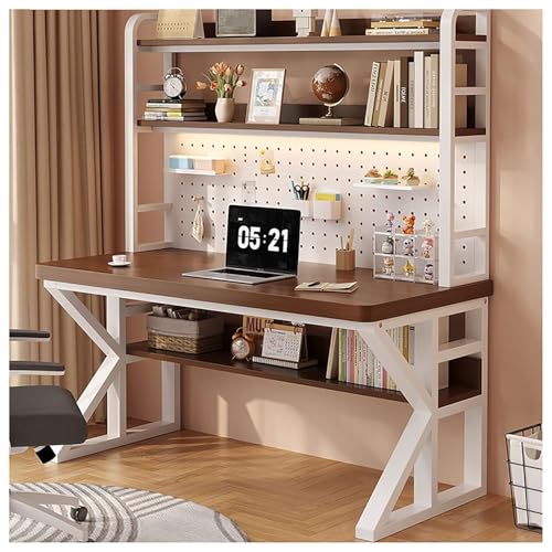 Heimbüro-Schreibtisch Computer-/Schreibtisch Modern minimalistisch Mit Schreibtisch-Ablagefach Massivholz for Büro, Home Office Wohnzimmer und Arbeitszimmer(7,140x60cm/55x24in) von Generic