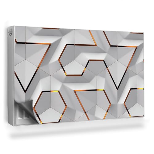 Heizkörperabdeckung 100x60 cm Einfache Installation Magnetbefestigung Hitzebeständing Magnetisch Heizung Schutz Magnetmatte für Heizkörper - Helle Sechseckfliesen mit geometrischen Linien Heizkörperabdeckung 100x60 cm Einfache Installation Magnetbefestigung Hitzebeständing Magnetisch Heizung Schutz Magnetmatte für Heizkörper - Helle Sechseckfliesen mit geometrischen Linien von Generic