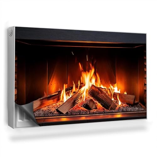 Heizkörperabdeckung 100x60 cm Magnetmatte Einfache Installation Magnetisch Magnetbefestigung Heizung Schutz für Heizkörper Hitzebeständing - Brennender Kamin mit Holz Heizkörperabdeckung 100x60 cm Magnetmatte Einfache Installation Magnetisch Magnetbefestigung Heizung Schutz für Heizkörper Hitzebeständing - Brennender Kamin mit Holz von Generic