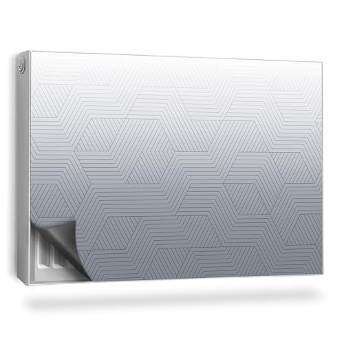 Heizkörperabdeckung 90x60 cm Heizung Schutz Hitzebeständing Einfache Installation Magnetmatte für Heizkörper Magnetisch Magnetbefestigung - Abstrakter linearer Muster-Tonübergang von Generic