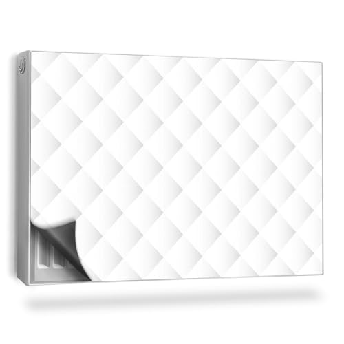 Heizkörperabdeckung 90x60 cm Heizung Schutz Hitzebeständing Einfache Installation Magnetmatte für Heizkörper Magnetisch Magnetbefestigung - Helles Steppmaterial, eleganter Glamour von Generic