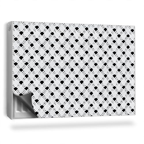 Heizkörperabdeckung 90x60 cm Hitzebeständing für Heizkörper Einfache Installation Magnetmatte Magnetbefestigung Magnetisch Heizung Schutz - Materialstruktur: gestrickter Vorhang von Generic