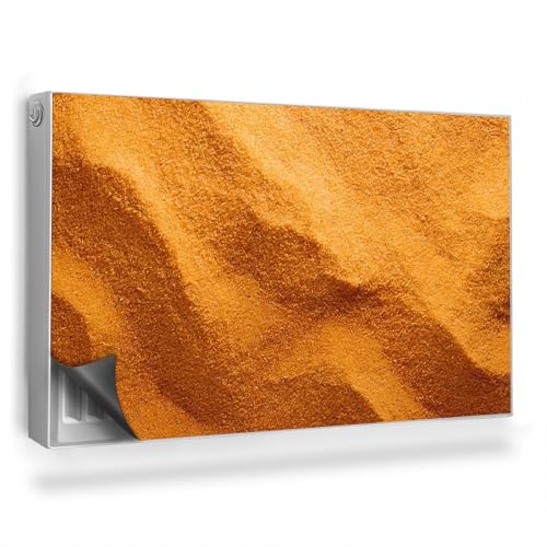 Heizkörperverkleidung 100x60 cm Heizung Schutz Hitzebeständing Einfache Installation Magnetmatte für Heizkörper Magnetisch Magnetbefestigung - Welliger Sand, warme Farben, Kontrast von Generic