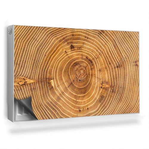 Heizkörperverkleidung 100x60 cm Magnetisch Hitzebeständing für Heizkörper Magnetbefestigung Einfache Installation Heizung Schutz Magnetmatte - Querschnitt eines Alten Baumstammes mit Ästen und Ringen von Generic