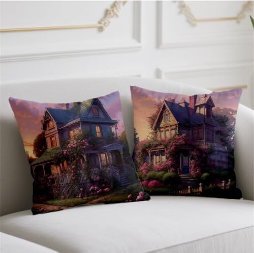Herbst Kissen Bauernhaus Kissenbezug 80x80cm Quadrat Kopfkissen 2er Set Sofakissen Farbe Kuschelkissen Doppelseitiges Muster Kissenhüllen Leinen Kissenbezüge für Bauernhaus Garten Balkon Deko wj-781 Herbst Kissen Bauernhaus Kissenbezug 80x80cm Quadrat Kopfkissen 2er Set Sofakissen Farbe Kuschelkissen Doppelseitiges Muster Kissenhüllen Leinen Kissenbezüge für Bauernhaus Garten Balkon Deko wj-781 von Generic