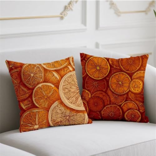 Herbst Kissen Zitrone Kissenbezug 40x40cm Quadrat Kopfkissen 2er Set Sofakissen Gebranntes Orange Kuschelkissen Doppelseitiges Muster Kissenhüllen Samt Kissenbezüge für Bauernhaus Garten Balkon wj-779 Herbst Kissen Zitrone Kissenbezug 40x40cm Quadrat Kopfkissen 2er Set Sofakissen Gebranntes Orange Kuschelkissen Doppelseitiges Muster Kissenhüllen Samt Kissenbezüge für Bauernhaus Garten Balkon wj-779 von Generic
