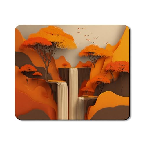 Herbstlandschaft Waschtrockner Top Protector Matte, Orange Abstrakte Wasserfallabdeckung, künstlerische Gummi-Anti-Rutsch-Matten für Waschküche, 50,8 x 61 cm Herbstlandschaft Waschtrockner Top Protector Matte, Orange Abstrakte Wasserfallabdeckung, künstlerische Gummi-Anti-Rutsch-Matten für Waschküche, 50,8 x 61 cm von Generic