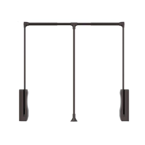 Herunterziehbare Kleiderstange, Teleskop-Querstange aus Edelstahl, Aufbewahrungsmöglichkeit for langsam herunterziehbare Garderobenstangen for Kleiderschrank und Garderobe(Color1,700-930mm) von Generic