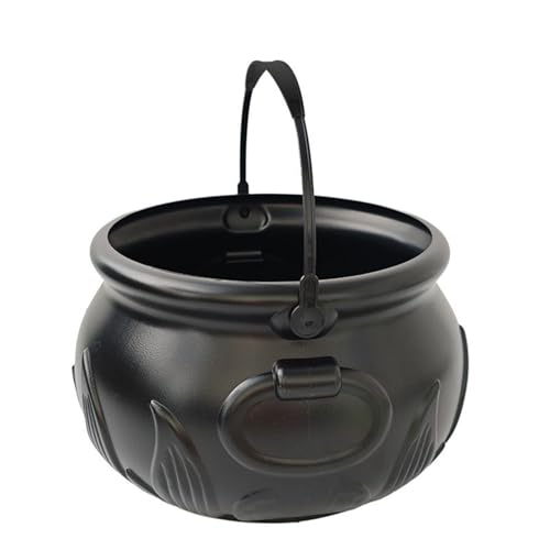 Hexenkessel - Süßigkeiten Behälter Für Feiertage - Halloween Deko Serviertopf für Garten Hausparty Küche Outdoor Events Indoor Dekoration Hexenkessel - Süßigkeiten Behälter Für Feiertage - Halloween Deko Serviertopf für Garten Hausparty Küche Outdoor Events Indoor Dekoration von Generic