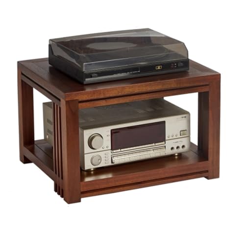HiFi Rack Audio Regal, HiFi Regal Stereo-Audio-Medienschran, Offener CD-Player-Ständer, for Wohnzimmer Büro Heimkino Beweglicher Video-Rack-Turm(60 * 40/23.6 * 15.7in) von Generic