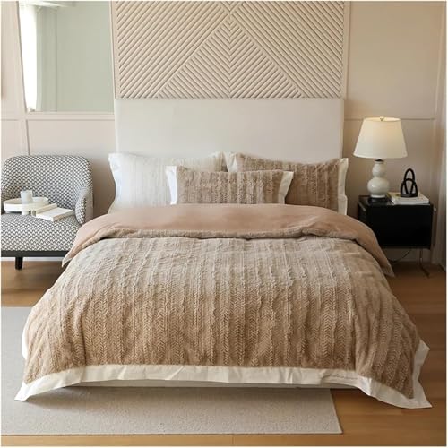 Highend Kunstpelz Bettwäsche Mikrofaser Bettdecke Bettwäsche Set Bettbezug Steppdecke Ganzes Set Bettwäsche Kissenbezug, A, 4pcs for 1.8m Bed Highend Kunstpelz Bettwäsche Mikrofaser Bettdecke Bettwäsche Set Bettbezug Steppdecke Ganzes Set Bettwäsche Kissenbezug, A, 4pcs for 1.8m Bed von Generic