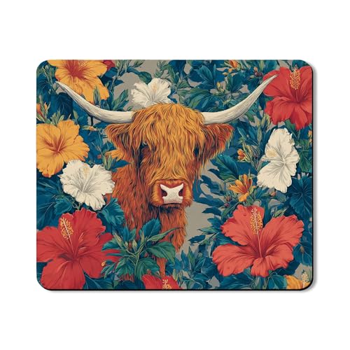 Highland Cow Waschtrockner Oberschutzmatte, Blumendesign, bunte Gummi-Anti-Rutsch-Matten für Waschküche, 50,8 x 61 cm Highland Cow Waschtrockner Oberschutzmatte, Blumendesign, bunte Gummi-Anti-Rutsch-Matten für Waschküche, 50,8 x 61 cm von Generic