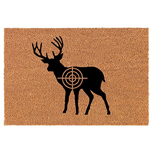 Hirsch Mit Bullseye Jagd Fußmatte Waschbar Läufer Flur Überdachten Teppich Für Wc Deko Außenbereich Innen 40 X 60Cm von Generic