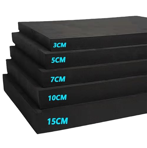 Hochdichte Schaumplatte für Matratze haltbarer und multifunktionaler 45d-Schaum 100 x 40 cm Größe 5 cm Dicke ideal für die Abdeckung von 12 cm Sofakissen von Generic