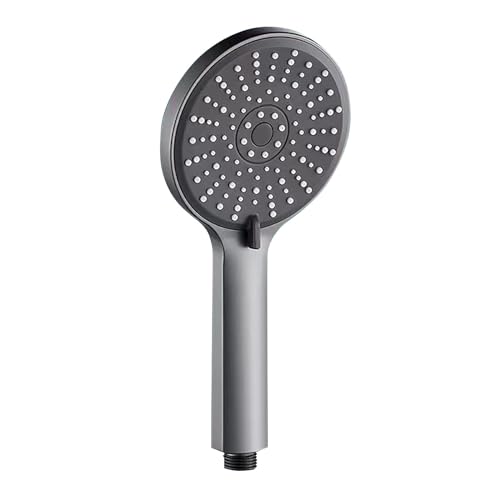 Hochdruck-Handbrause mit 5 Sprühmodi, gefilterter Duschkopf, Warmwasserbereiter, Filter, große Panel-Duschdüse, luxuriöses Design für Badezimmer, Fitnessstudio, Brauseschlauch Mit (Grey, One Size) Hochdruck-Handbrause mit 5 Sprühmodi, gefilterter Duschkopf, Warmwasserbereiter, Filter, große Panel-Duschdüse, luxuriöses Design für Badezimmer, Fitnessstudio, Brauseschlauch Mit (Grey, One Size) von Generic