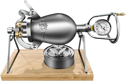 Hochdruck-Popcornmaschine, Popcornkanone aus Edelstahl 304, Handgepuffter Reis, Heißluft-Popcornmaschine, Arbeitsplatte, Herdplatte(200ml) von Generic