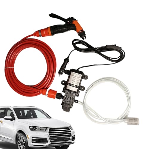 Hochdruckreiniger | Zubehörset Für Heimwäsche,12V Elektrisch Tragbar Für Patio Garage Motorrad Auto von Generic