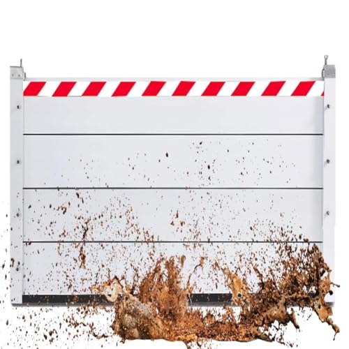 Hochwasserbarriere Aus Aluminiumlegierung 99 Cm Rückhalteplatte Geeignet Für Garage, Keller, Haustür Und Einfahrt(Inside,99 * 40cm) von Generic