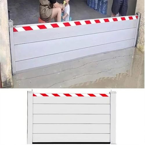 Hochwasserschutz Barriere, Hochwasserschutz Für Garagen, Türen, Wiederverwendbar Bei Starkem Regen, Geeignet Für Garage, Keller, Haustür Und Einfahrt, Fabrik(L 400CM,H 140CM) von Generic