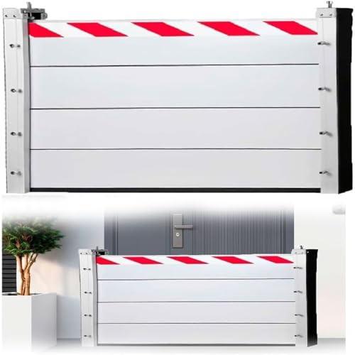 Hochwasserschutz Bei Türen Keller Hochwasserschutz Barriere Aussen Wiederverwendbare Hochwasserschutzbarriere Barriere Für Garage Gegen Starkregen(L 380CM,H 140CM) von Generic