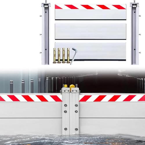 Hochwasserschutz Für Garage - Wiederverwendbare Hochwasserschutzbarriere Mobiler Hochwasserschutz Für Türen Hochwasserschutz Bei Starkregen(L 400CM,H 140CM) von Generic