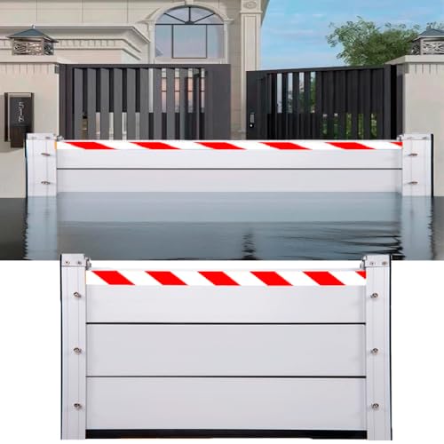 Hochwasserschutzbarriere L 455CM x H 140CM, Hochwasserschutz Barriere Kellerfenster, Aluminium-Hochwasserschutzwand, Mobile Hochwasserschutz Barriere TüR, Einfache Montage Und Demontage Hochwasserschutzbarriere L 455CM x H 140CM, Hochwasserschutz Barriere Kellerfenster, Aluminium-Hochwasserschutzwand, Mobile Hochwasserschutz Barriere TüR, Einfache Montage Und Demontage von Generic