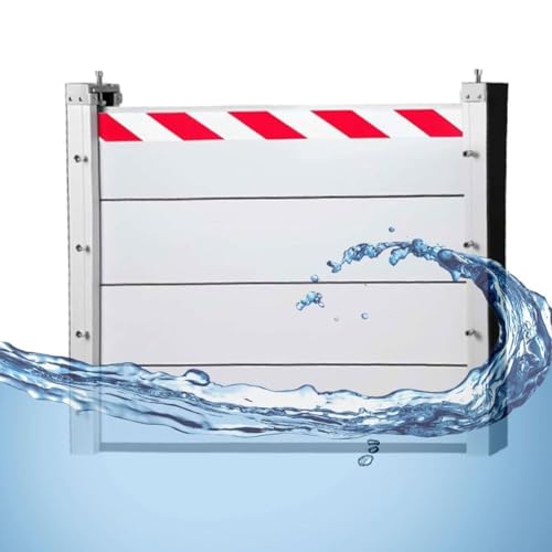 Hochwasserschutzbarriere Straße 93 Cm Wiederverwendbare Außen-Rückhalteplatte Robuste Modulkonstruktion Hochwasserschutzwand(Inside,93 * 60cm) von Generic